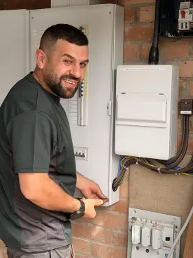 Click Here To Enlarge This Photo Of Three-Phase Distribution Board Installation