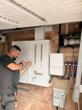 Click Here To Enlarge This Photo Of Three-Phase Distribution Board Installation