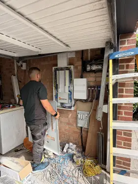 Click Here To Enlarge This Photo Of Three-Phase Distribution Board Installation