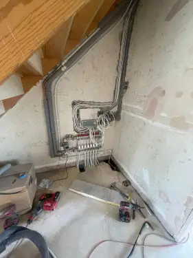 Click Here To Enlarge This Photo Of Heatmiser Multi-Zone Wiring Center Installation