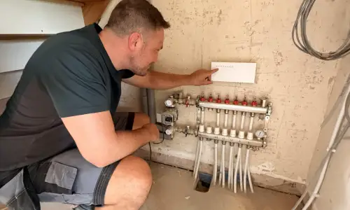 Photo of Heatmiser Multi-Zone Wiring Center Installation